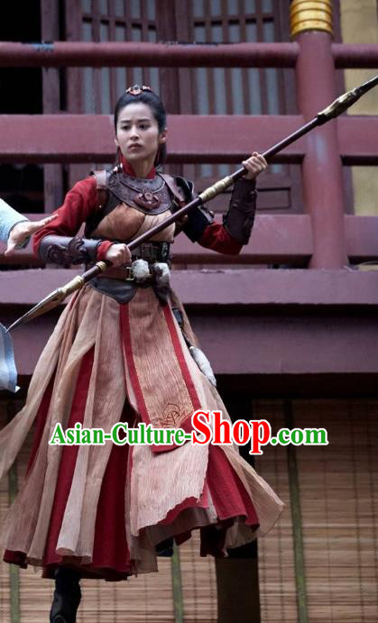 Chinese Historical Drama Swords of Legends Ancient Female Swordsman Wen Renyu Costume and Headpiece for Women