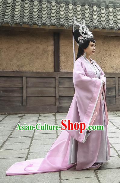 Chinese Historical Drama Swords of Legends Ancient Imperial Consort Shu Costume and Headpiece for Women