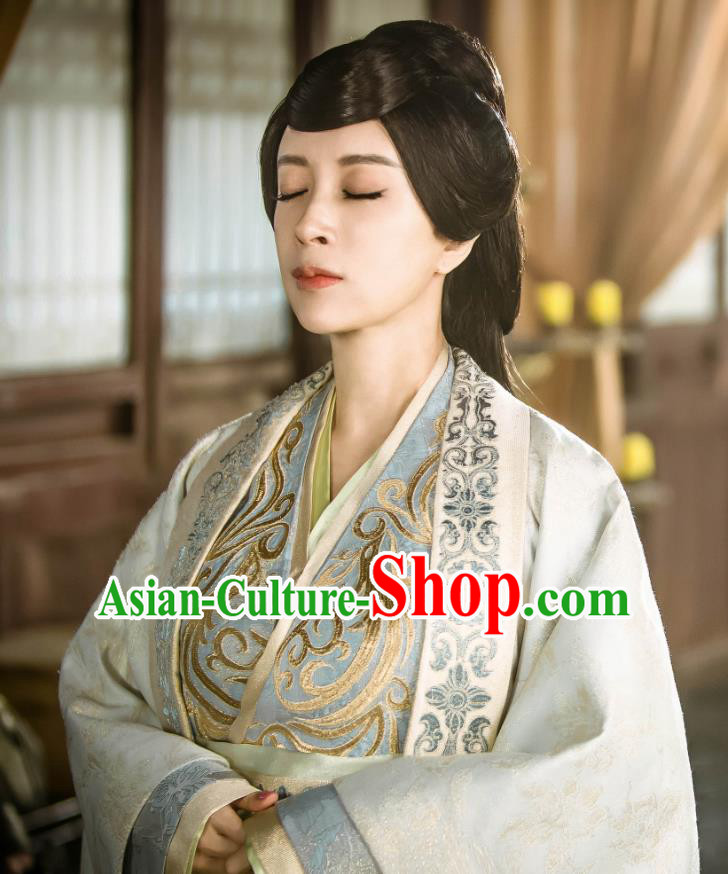 Chinese Historical Drama Swords of Legends Ancient Concubine Shu Costume and Headpiece for Women