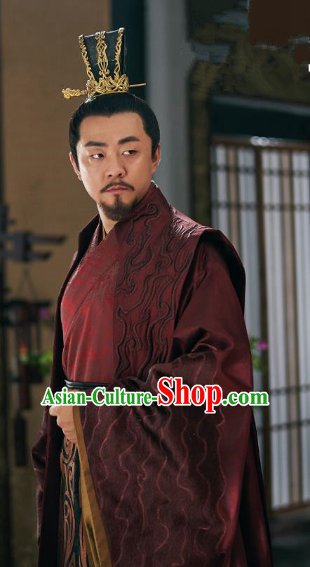 Chinese Drama Princess Silver Ancient Prince Zongzheng Xuanming Historical Costume and Headwear for Men