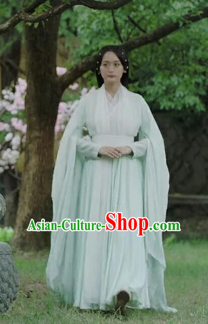 Chinese Ancient Court Maid Hanfu Dress Historical Drama Legend of the Phoenix Costume and Headpiece for Women