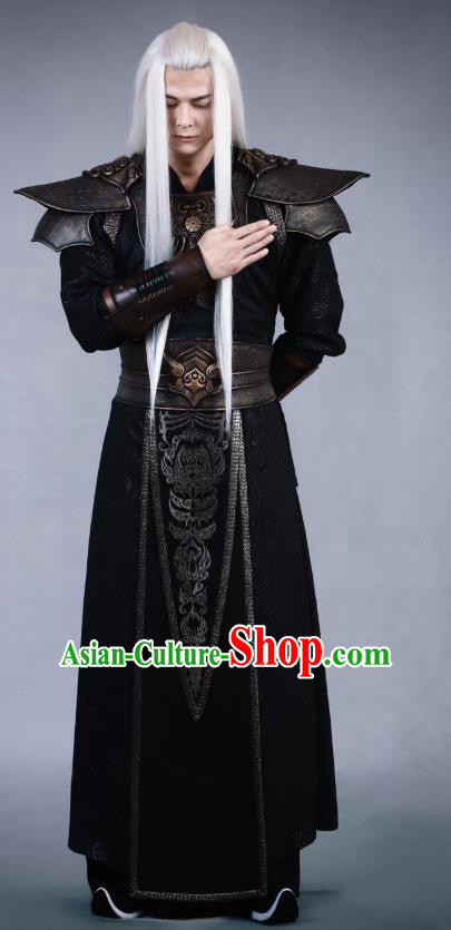 Swords of Legends Chinese Ancient Flamen Tong Clothing Historical Drama Costume and Headwear for Men