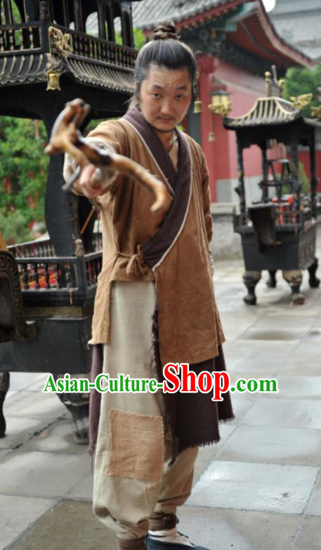 Drama Dagger Mastery Chinese Ancient Tang Dynasty Taoist Zhang Guolao Costume Complete Set