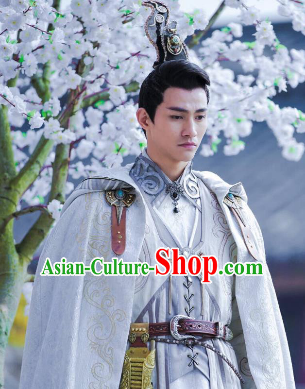 Drama Demon Catcher Zhong Kui Chinese Ancient Swordsman Yang Renzhi Costume and Headpiece Complete Set