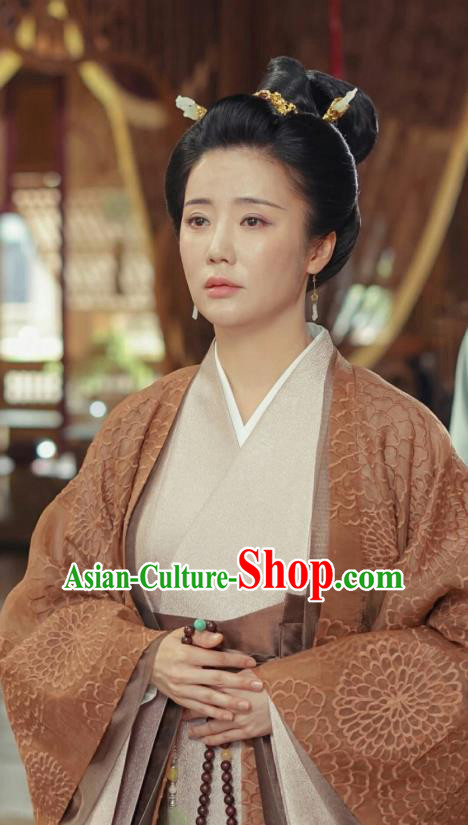 Chinese Ancient Dame Ji Dress Historical Drama Dr Cutie Costume and Headpiece for Women
