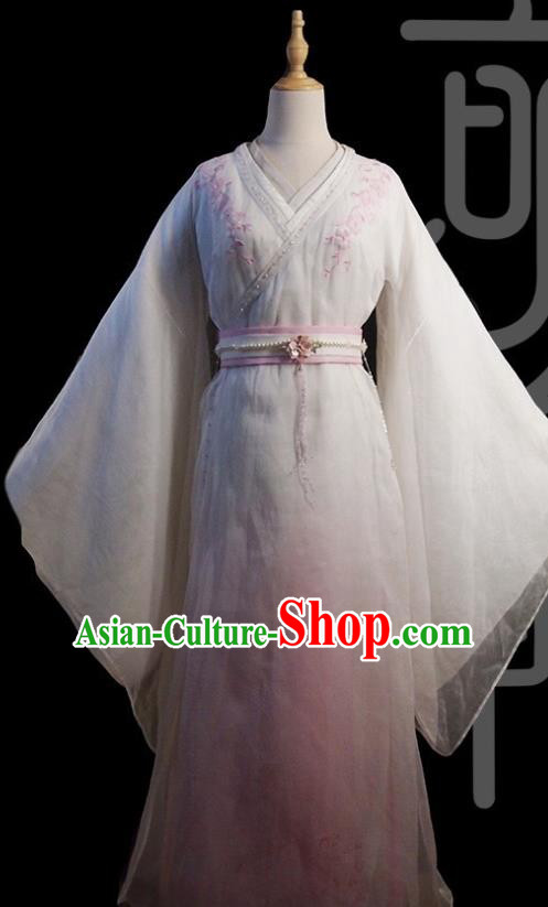Chinese Ancient Royal Infanta Liu Li Dress Historical Drama Cinderella Chef Costume and Headpiece for Women