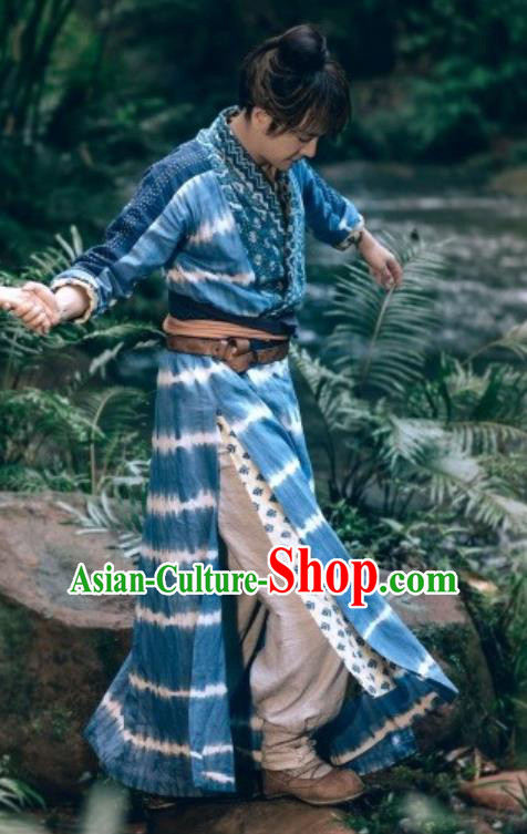 Drama The Dark Lord Chinese Ancient Ming Dynasty Castellan Ye Xiaotian Costume and Headpiece Complete Set