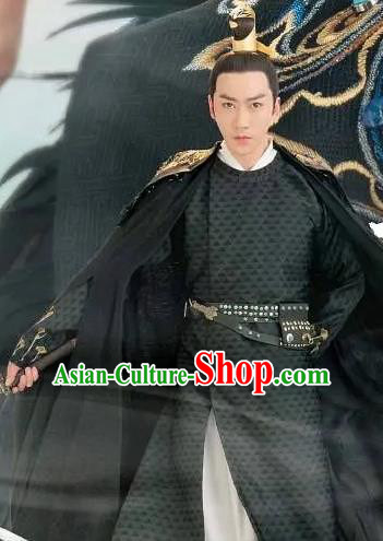 Chinese Ancient Prince Hanfu Clothing and Headwear Drama Love of Thousand Years Ting Yuan Historical Costumes