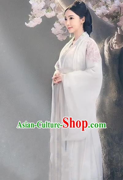 Chinese Ancient Royal Princess Hanfu Dress Historical Drama Love of Thousand Years Across Xuan Zhu Costumes and Headwear