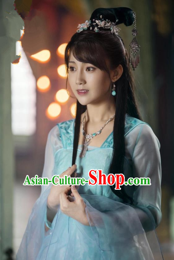 Chinese Ancient Noble Lady Tang Meng Dress Historical Drama Jueshi Qianjin Costume and Headpiece for Women