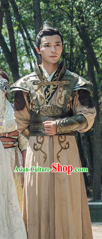 Chinese Ancient Swordsman Xiao Qianqiu Clothing and Jade Hairpin Drama The Taosim Crandmaster Costumes and Headwear