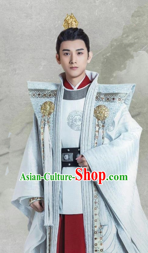 Chinese Ancient Prince Clothing and Headwear Drama Tang Dynasty Tour Crown Prince Li Chengqian Costumes