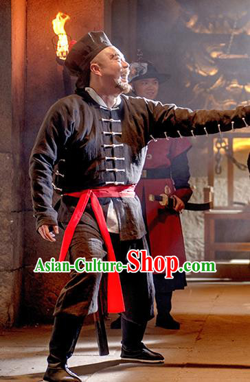 Chinese Ancient Swordsman Apparels Garment and Hat Wuxia Drama Happy Mitan Wu Song Costumes
