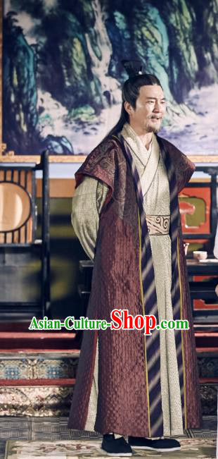 Chinese Ancient Milord Apparels Knight Costumes and Headwear Wuxia Drama Xiya Xia Old Swordsman Garment