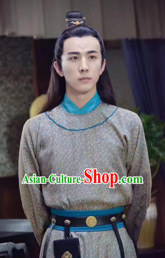 Chinese Ancient Song Dynasty Scholar Costumes and Hairdo Crown Drama Kai Feng Qi Tan Official Bao Zheng Garment Apparels