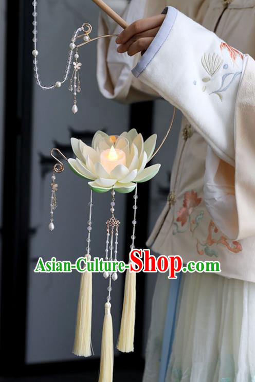 Chinese Ancient Little Yellow Lotus Lantern Women Accessories Lantern Festival Lamp
