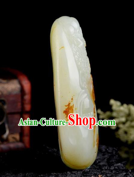 Chinese Ancient Carving Jade Bodhidharma Accessories Jade Craft Jade Handgrip