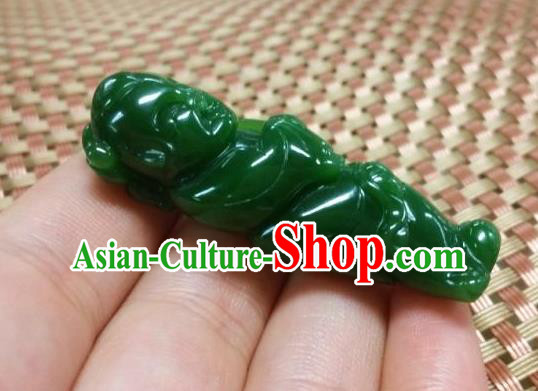 Chinese Ancient Carving Jade Accessories Jade Handgrip Hetian Jade Craft Pendant