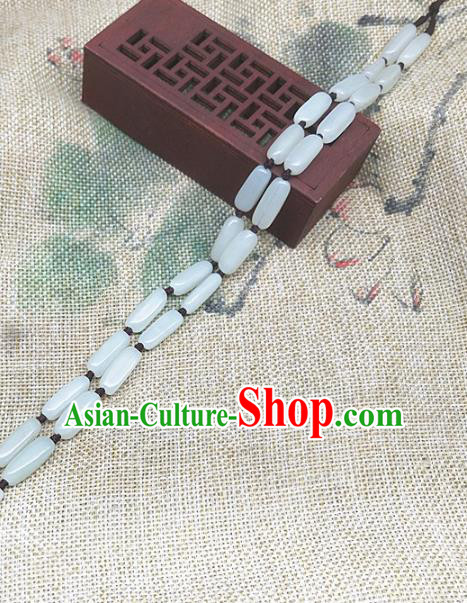 Chinese Ancient Hanfu Jade Necklace Accessories Hetian Jade Jewelry Necklet
