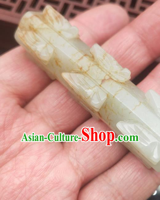 Chinese Handmade Jade Accessories Handgrip Craft Jade Jewelry Carving Jade Pendant