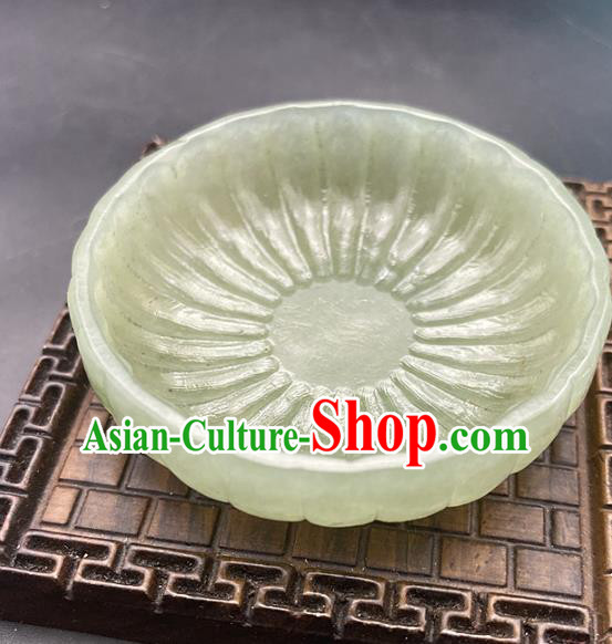 Chinese Jade Craft Carving Teacup Accessories Goblet Handiwork