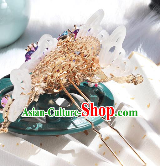 Chinese Ancient Hanfu Shell Butterfly Hair Clip Hair Accessories Women Headwear Hairpin