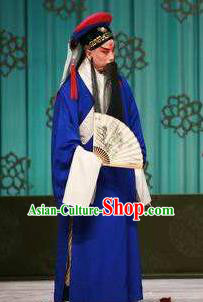 Chinese Beijing Opera Old Men Garment the Wandering Dragon Toys with the Phoenix Apparels Emperor Informal Robe Costumes and Hat