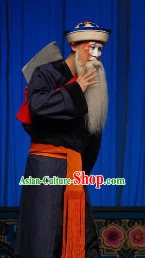 Chinese Beijing Opera Chou Role Apparels Garment Peking Opera Susan Left Hongtong County Clown Costumes and Hat
