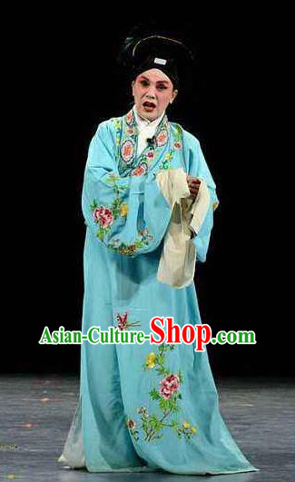 Chinese Beijing Opera Young Men Xu Xian Garment Henan Opera Legend of the White Snake Scholar Apparels Costumes and Hat