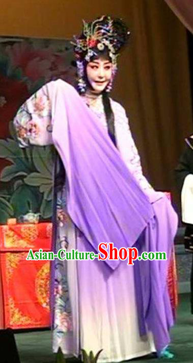 Chinese Traditional Peking Opera Goddess Costumes Stealing the Spirit Bell Apparels Hua Tan Garment and Headpieces