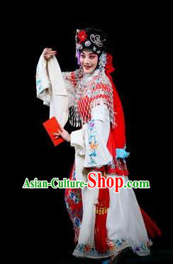 Chinese Traditional Peking Opera Young Beauty Costumes Matchmaker Garment Hua Tan Dress Apparels and Headpieces