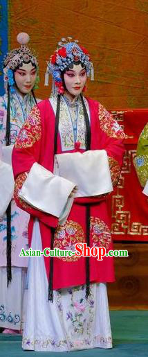 Chinese Traditional Peking Opera Young Women Garment Costumes Yangmen Female General Hua Tan Apparels and Headdress