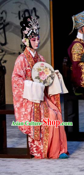 Traditional Chinese Peking Opera Hua Tan Apparels Garment The Revenge of Prince Zi Dan Imperial Consort Dress Costumes and Headwear