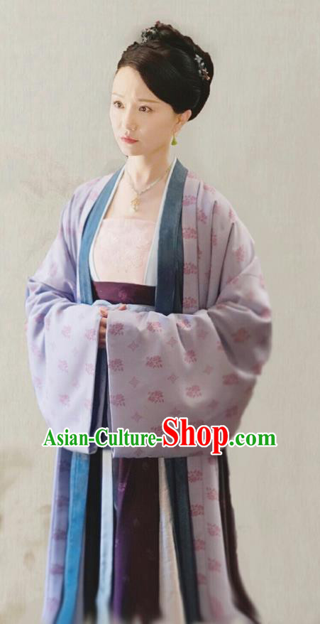 Ancient Chinese Noble Dame Costumes Drama Serenade of Peaceful Joy Garment Song Dynasty Countess Xue Yuhu Historical Apparels and Headpieces