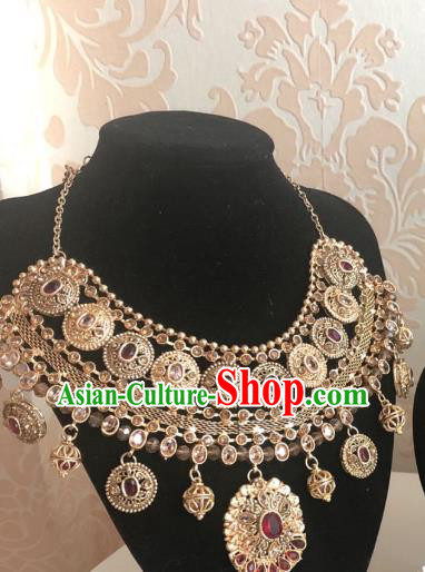 Indian Traditional Wedding Necklace Asian India Bride Jewelry Accessories for Women