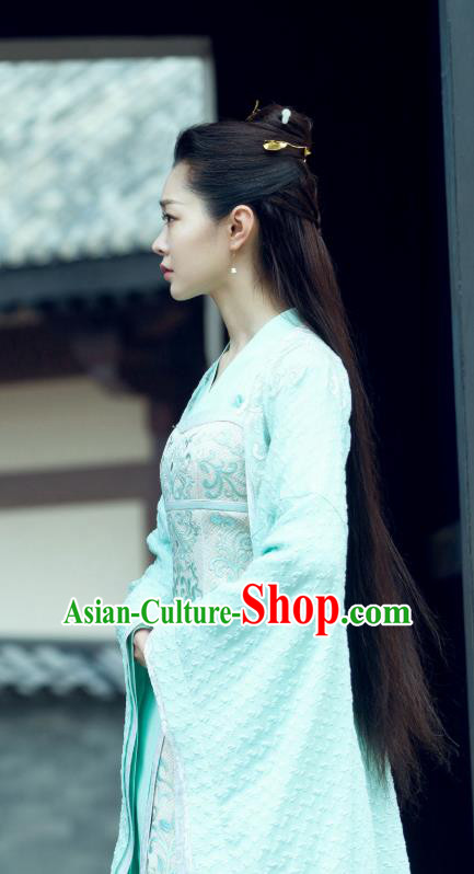 Chinese Drama Ancient Nobility Lady Fan Ruoruo Qing Yu Nian Joy of Life Replica Costume and Headpiece Complete Set