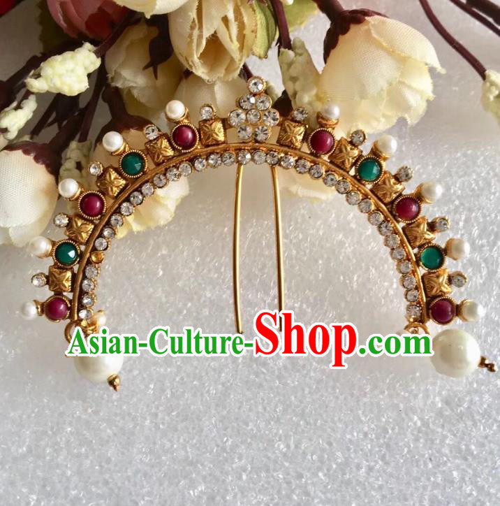 Indian Traditional Wedding Hairpin Asian India Bride Hair Jewelry Accessories for Women