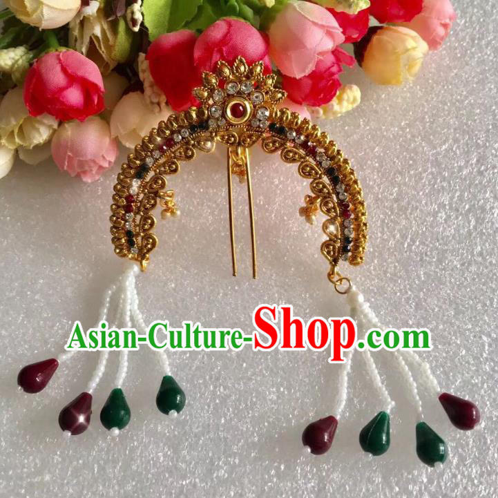 Indian Traditional Wedding Tassel Hairpin Asian India Bride Hair Jewelry Accessories for Women