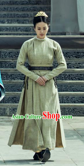 Chinese Ancient Court Maid Drama Qing Yu Nian Joy of Life Replica Costume and Headpiece Complete Set