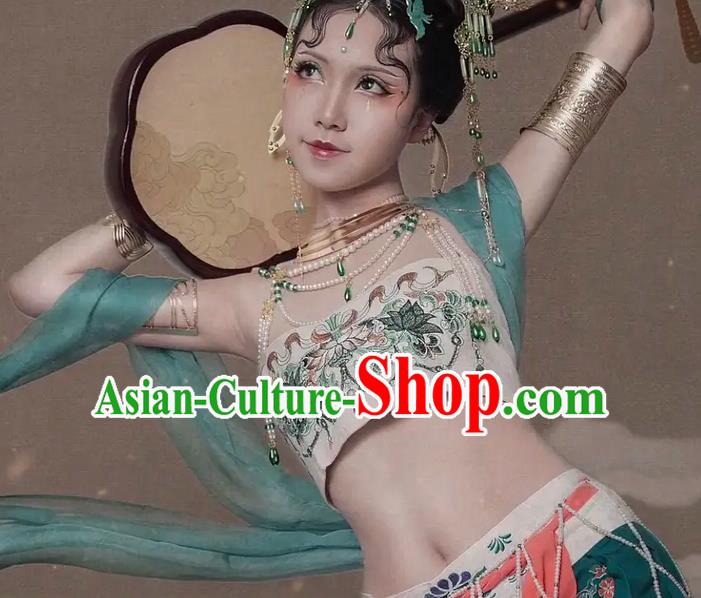 Chinese Dance National Treasure Flying Apsaras Dress Traditional Classical Dance Stage Performance Costume for Women