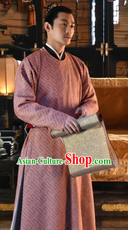 Chinese Ancient Hanfu Garment Apparels Drama Serenade of Peaceful Joy Song Dynasty Emperor Zhao Zhen Historical Costumes and Headwear