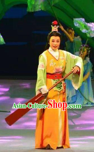 Chinese Yue Opera Scholar Lu Yong Mo Chou Nv Costumes and Headwear Shaoxing Opera Xiaosheng Young Male Garment Apparels