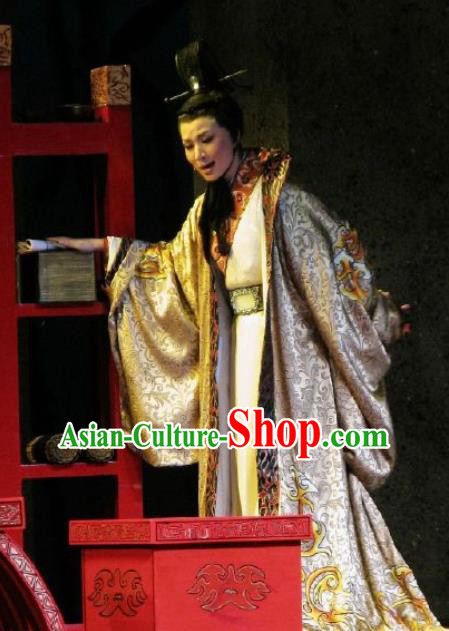 Chinese Classical Kun Opera Prince Apparels The Story of Pipa Peking Opera Garment Young Men Costumes and Headpiece