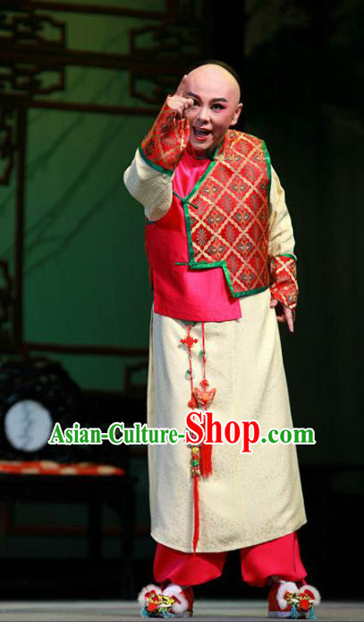 Chinese Yue Opera Childe Young Male Garment Costumes and Hat Wisp of Hemp Shaoxing Opera Xiaosheng Apparels