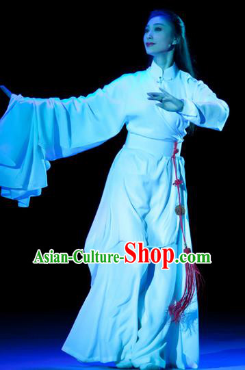 Chinese Shaoxing Opera Young Female Dress Costumes and Headpieces Bady from the Sea Yue Opera Actress Garment Apparels