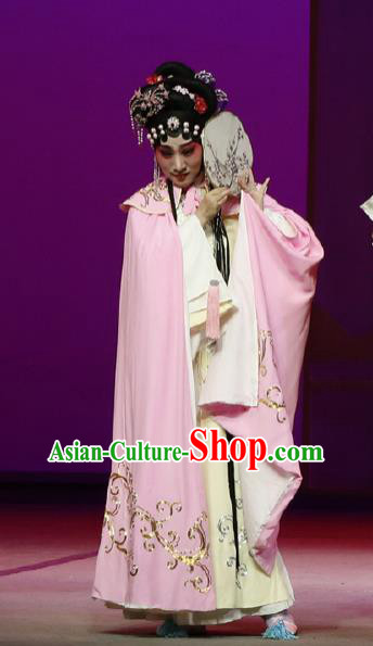 Chinese Kun Opera The Purple Hairpin Actress Costumes Peking Opera Garment Hua Tan Huo Xiaoyu Apparels Dress and Hair Accessories