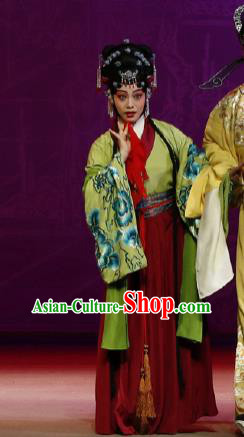 Chinese Kun Opera Actress Costumes The Purple Hairpin Peking Opera Garment Hua Tan Apparels Dress and Hair Ornaments
