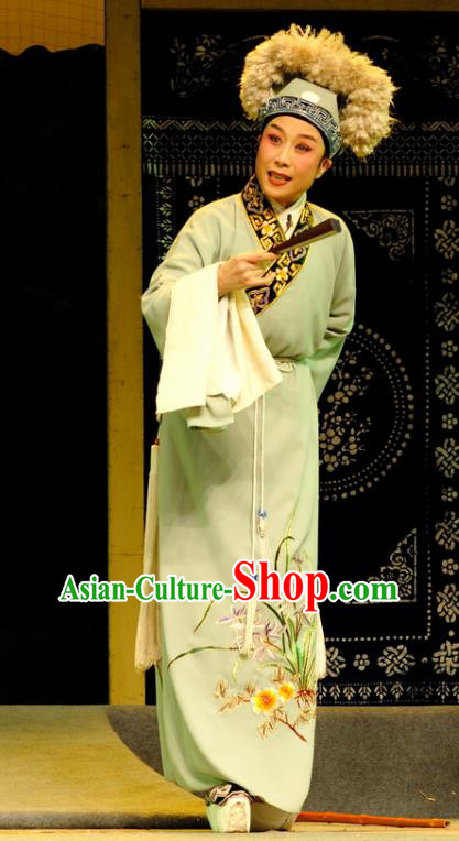 Empress Remarry Chinese Yue Opera Young Male Garment and Headwear Shaoxing Opera Xiaosheng Scholar Apparels Costumes