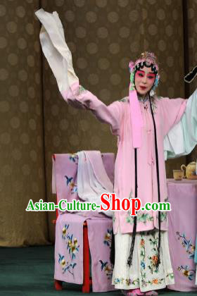 Chinese West Wing to Remember Kun Opera Young Lady Costumes and Hair Accessories Peking Opera Hua Tan Garment Mu Suhui Dress Apparels