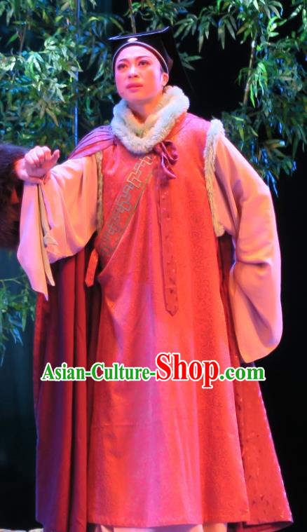 Chinese Yue Opera Young Man Physician Apparels Costumes and Headwear Ren Heart Medicine Shaoxing Opera Niche Chen Shigong Garment